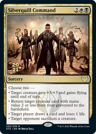 Silverquill Command [Strixhaven: School of Mages Prerelease Promos] | PLUS EV GAMES 