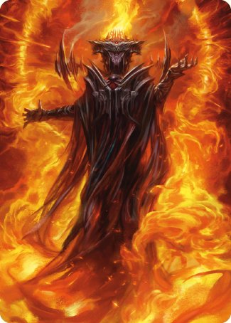 Sauron, the Dark Lord Art Card [The Lord of the Rings: Tales of Middle-earth Art Series] | PLUS EV GAMES 