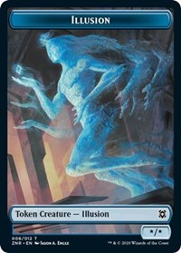 Illusion // Plant Double-sided Token [Zendikar Rising Tokens] | PLUS EV GAMES 