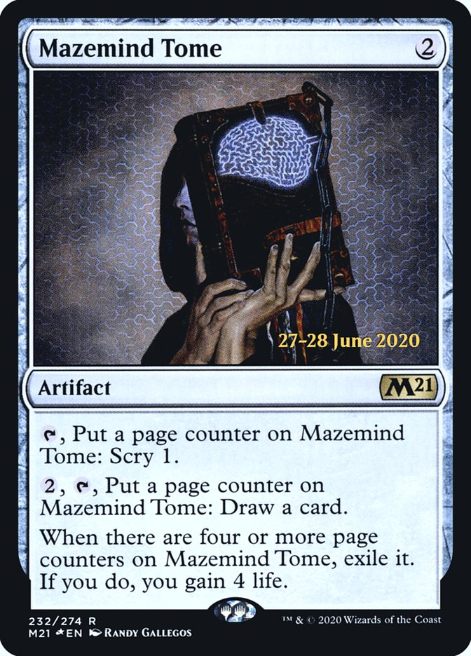 Mazemind Tome  [Core Set 2021 Prerelease Promos] | PLUS EV GAMES 