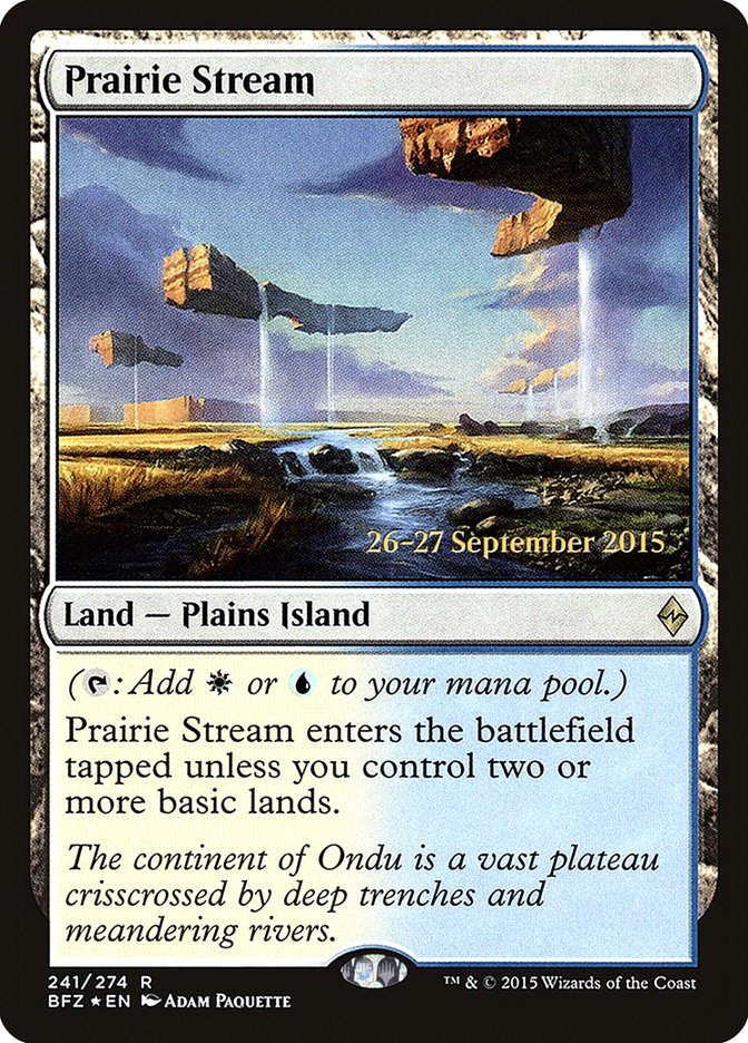 Prairie Stream  [Battle for Zendikar Prerelease Promos] | PLUS EV GAMES 