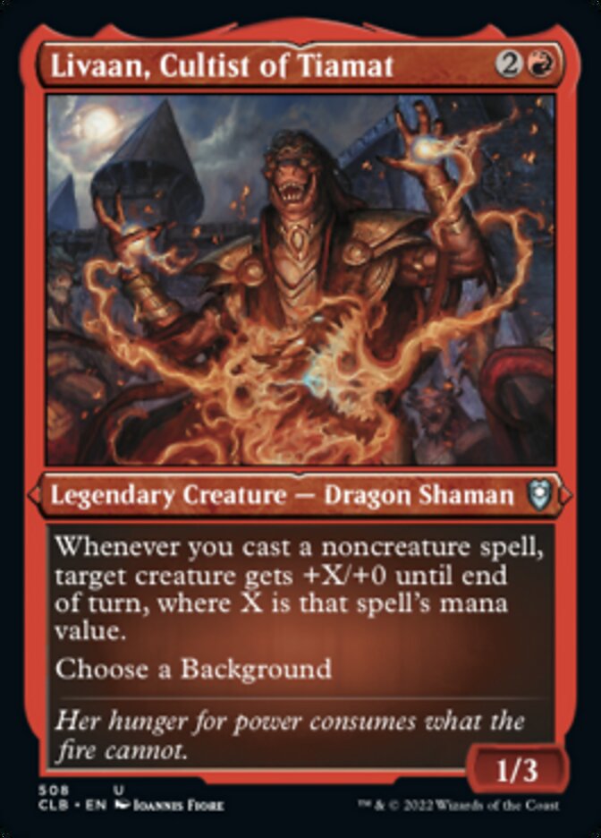 Livaan, Cultist of Tiamat (Foil Etched) [Commander Legends: Battle for Baldur's Gate] | PLUS EV GAMES 