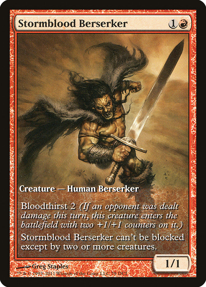 Stormblood Berserker (Extended) [Magic 2012 Promos] | PLUS EV GAMES 