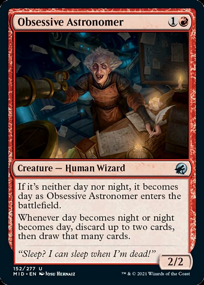 Obsessive Astronomer [Innistrad: Midnight Hunt] | PLUS EV GAMES 