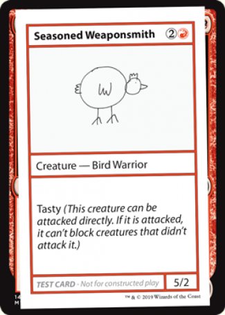 Seasoned Weaponsmith (2021 Edition) [Mystery Booster Playtest Cards] | PLUS EV GAMES 