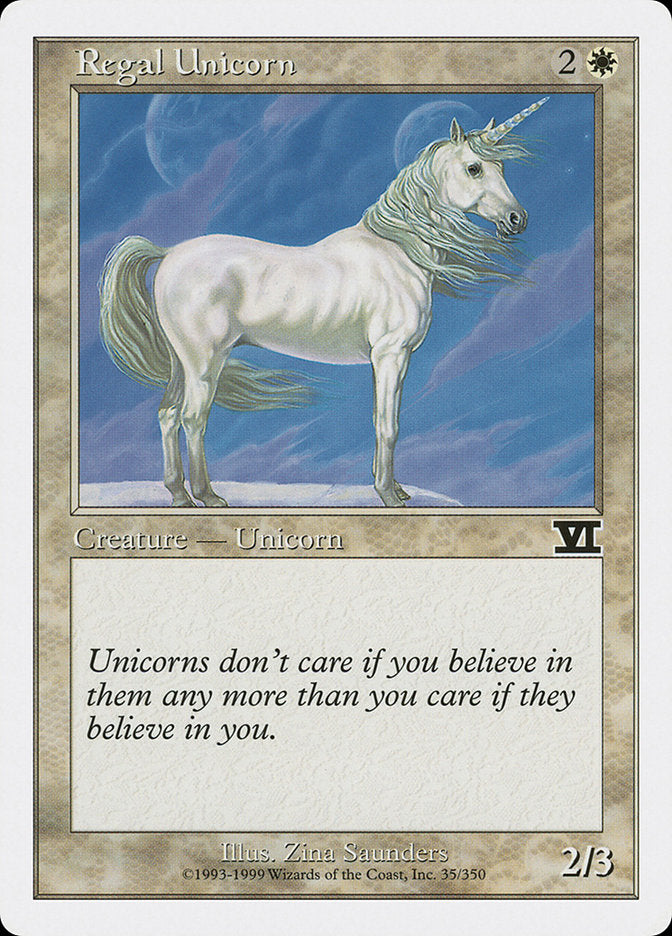 Regal Unicorn [Classic Sixth Edition] | PLUS EV GAMES 