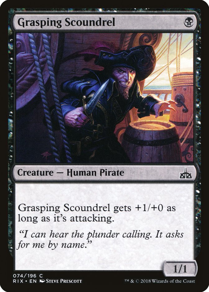 Grasping Scoundrel [Rivals of Ixalan] | PLUS EV GAMES 