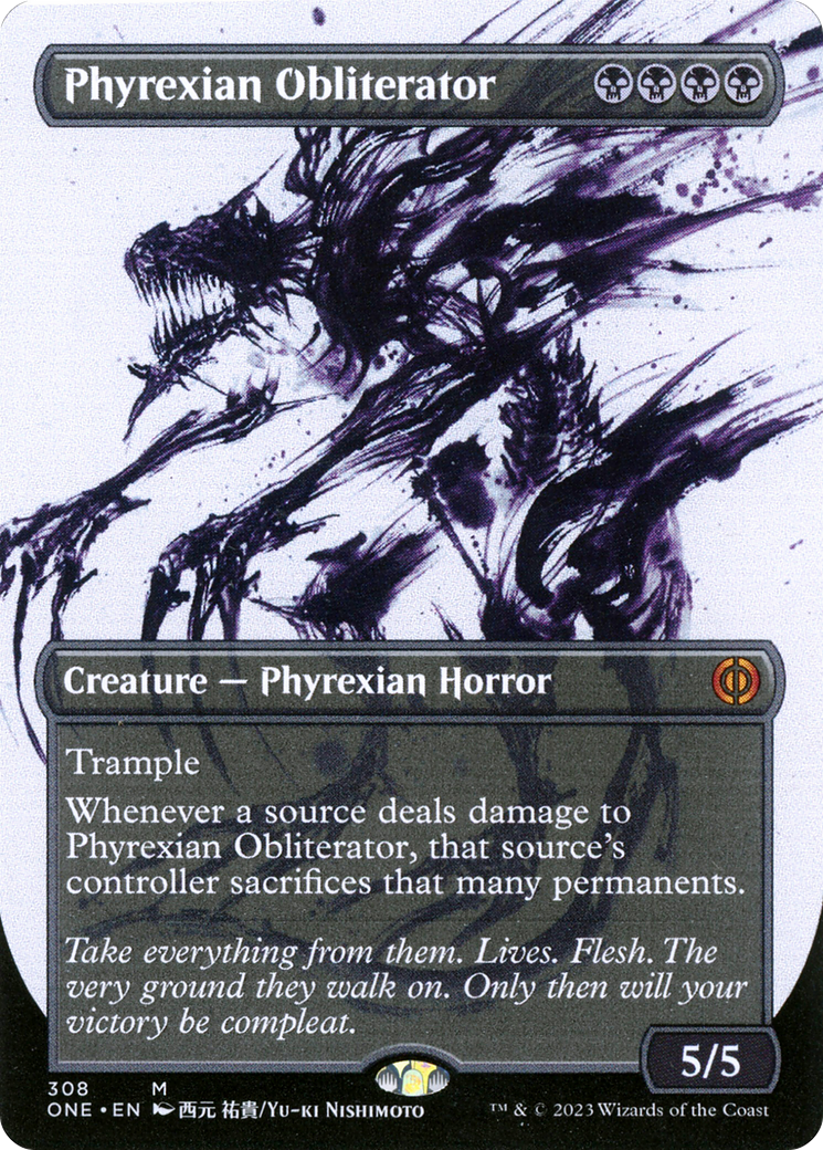 Phyrexian Obliterator (Borderless Ichor) [Phyrexia: All Will Be One] | PLUS EV GAMES 