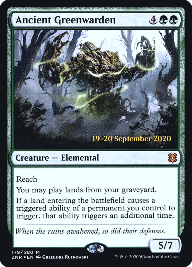 Ancient Greenwarden  [Zendikar Rising Prerelease Promos] | PLUS EV GAMES 