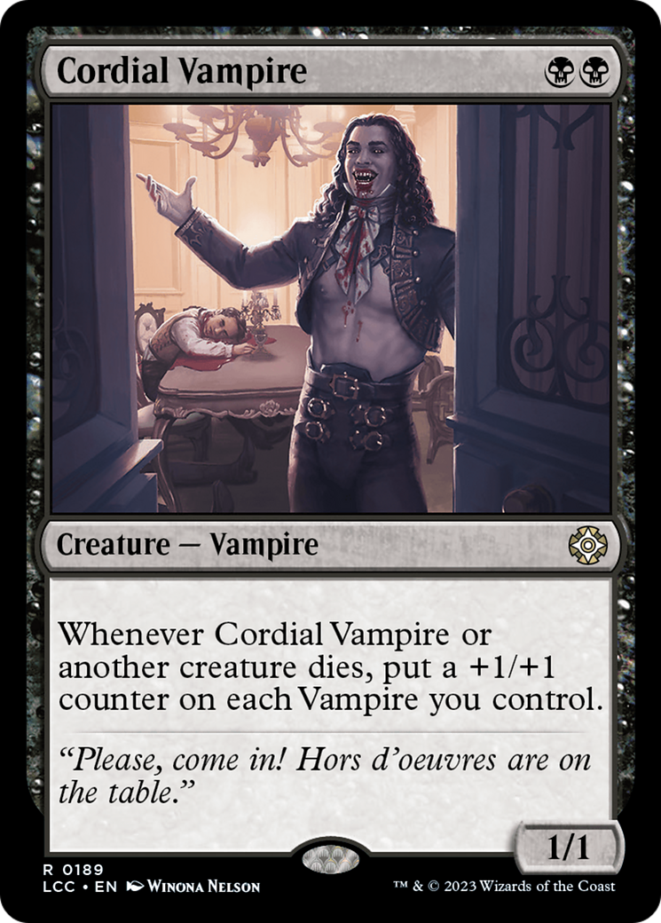 Cordial Vampire [The Lost Caverns of Ixalan Commander] | PLUS EV GAMES 