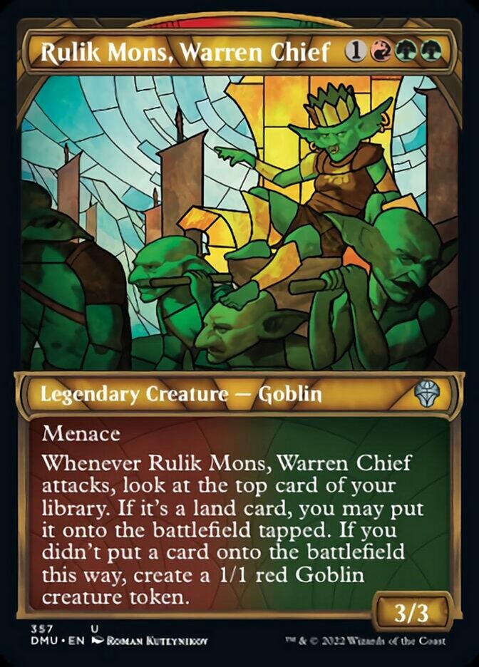 Rulik Mons, Warren Chief (Showcase Textured) [Dominaria United] | PLUS EV GAMES 