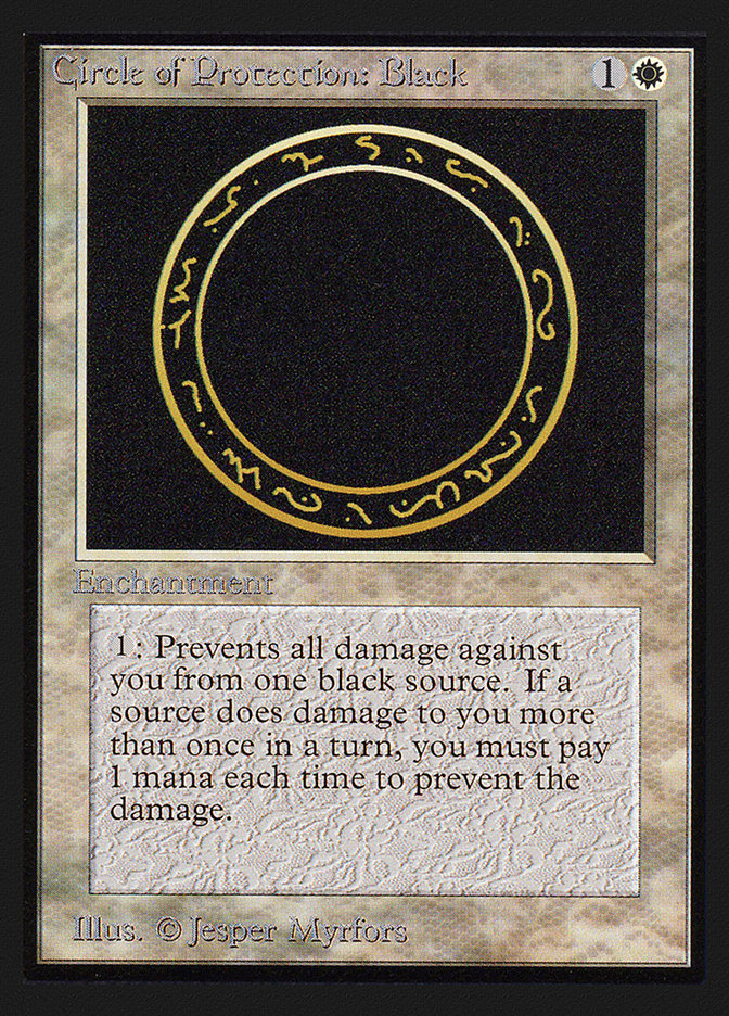 Circle of Protection: Black [International Collectors’ Edition] | PLUS EV GAMES 