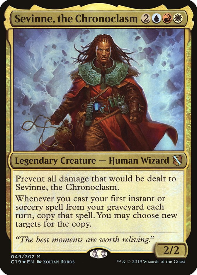 Sevinne, the Chronoclasm (Oversized) [Commander 2019 Oversized] | PLUS EV GAMES 