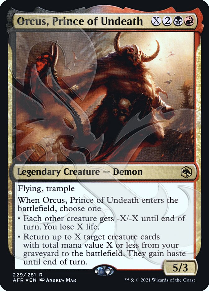 Orcus, Prince of Undeath (Ampersand Promo) [Dungeons & Dragons: Adventures in the Forgotten Realms Promos] | PLUS EV GAMES 