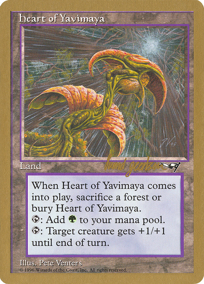 Heart of Yavimaya (Svend Geertsen) [World Championship Decks 1997] | PLUS EV GAMES 