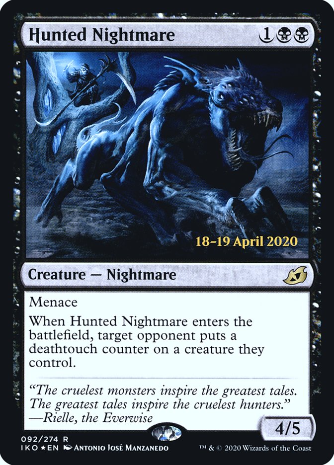 Hunted Nightmare  [Ikoria: Lair of Behemoths Prerelease Promos] | PLUS EV GAMES 