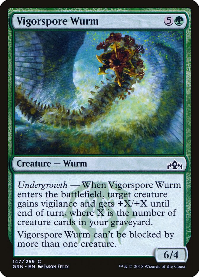 Vigorspore Wurm [Guilds of Ravnica] | PLUS EV GAMES 