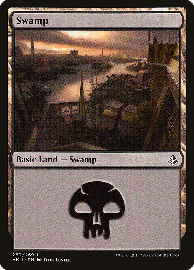 Swamp (263) [Amonkhet] | PLUS EV GAMES 