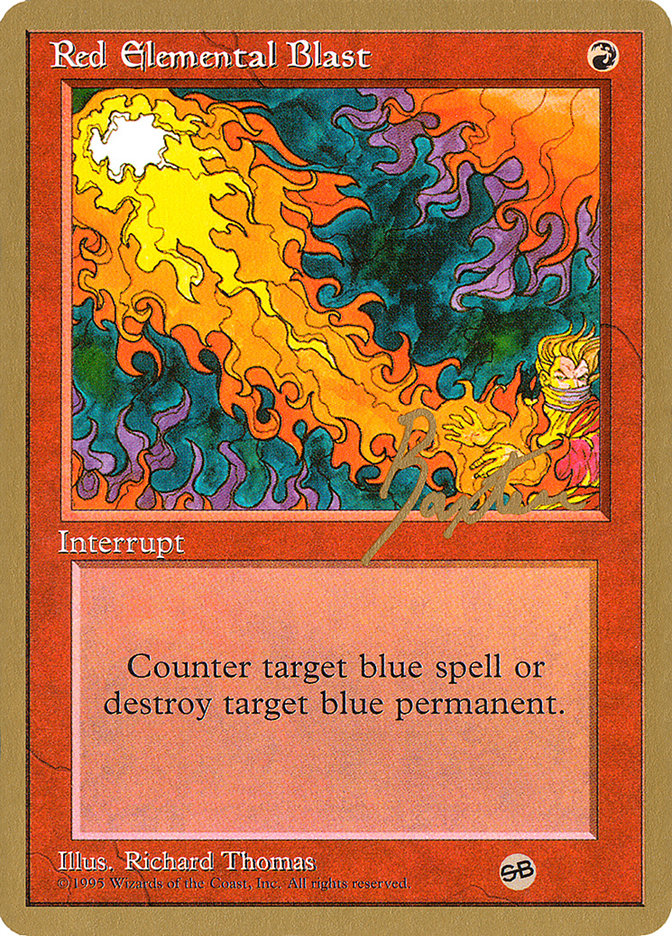 Red Elemental Blast (George Baxter) (SB) [Pro Tour Collector Set] | PLUS EV GAMES 