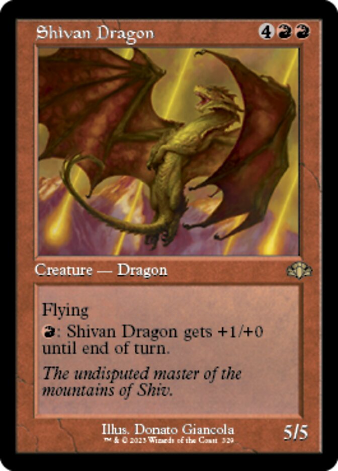 Shivan Dragon (Retro) [Dominaria Remastered] | PLUS EV GAMES 