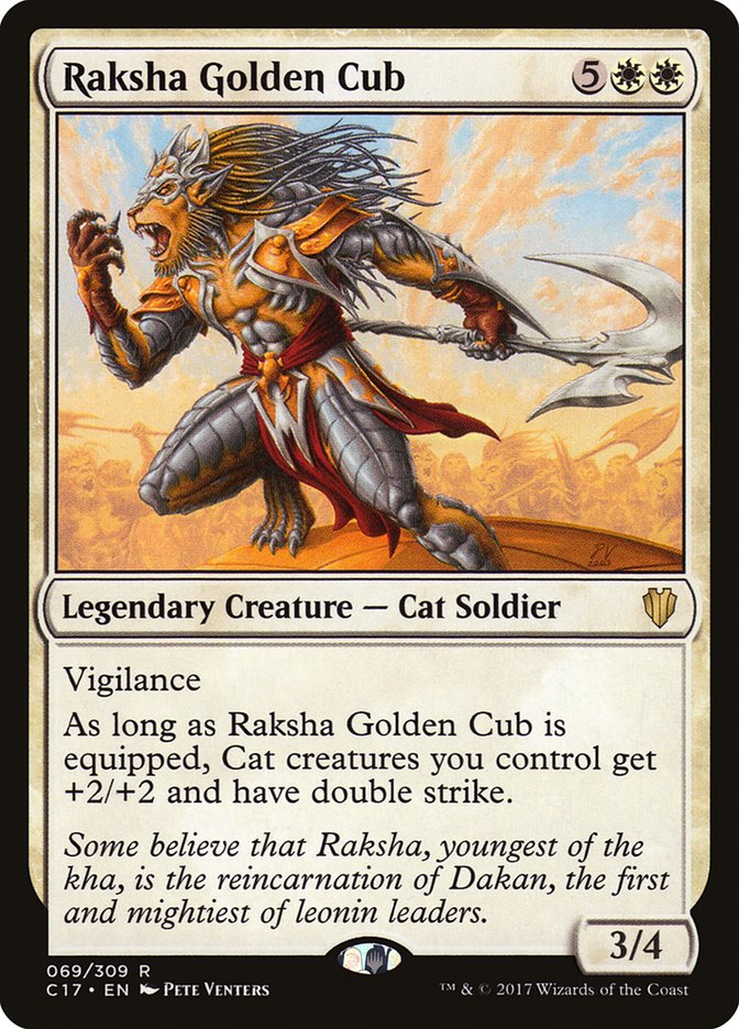 Raksha Golden Cub [Commander 2017] | PLUS EV GAMES 