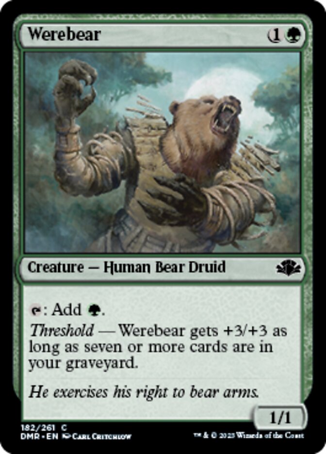 Werebear [Dominaria Remastered] | PLUS EV GAMES 