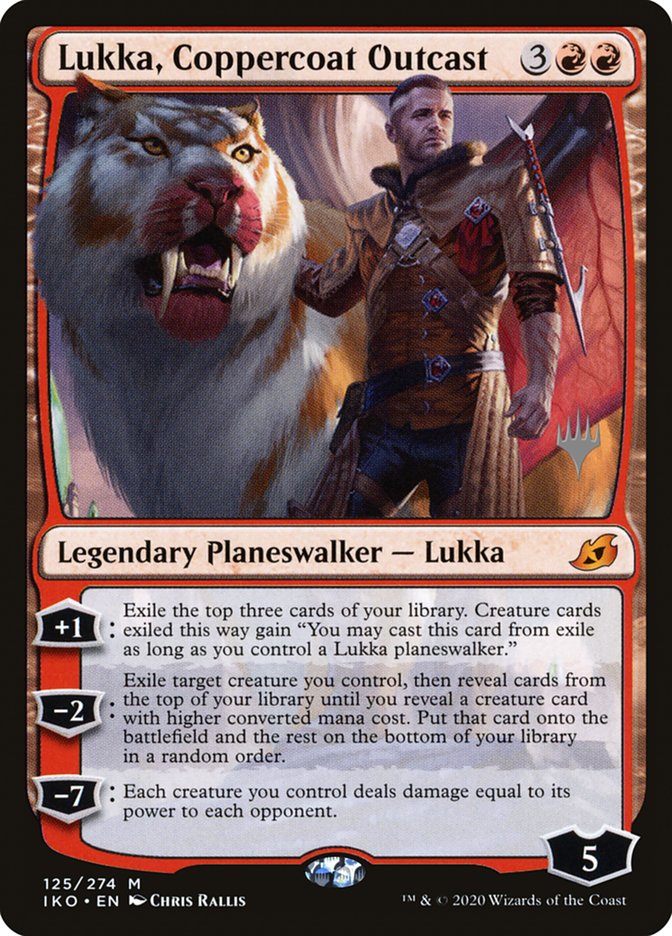 Lukka, Coppercoat Outcast (Promo Pack) [Ikoria: Lair of Behemoths Promos] | PLUS EV GAMES 