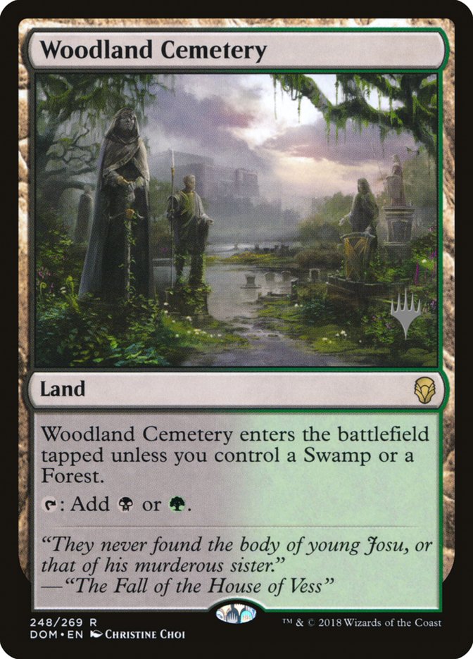 Woodland Cemetery (Promo Pack) [Dominaria Promos] | PLUS EV GAMES 