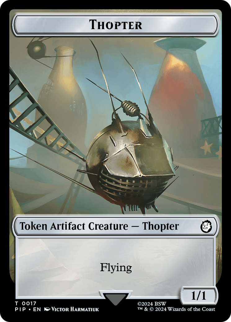 Thopter // Treasure (0018) Double-Sided Token [Fallout Tokens] | PLUS EV GAMES 