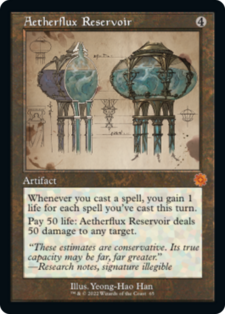 Aetherflux Reservoir (Retro Schematic) [The Brothers' War Retro Artifacts] | PLUS EV GAMES 