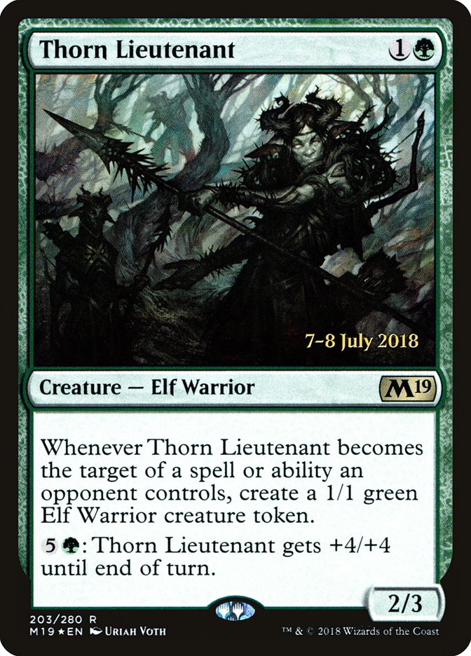 Thorn Lieutenant  [Core Set 2019 Prerelease Promos] | PLUS EV GAMES 