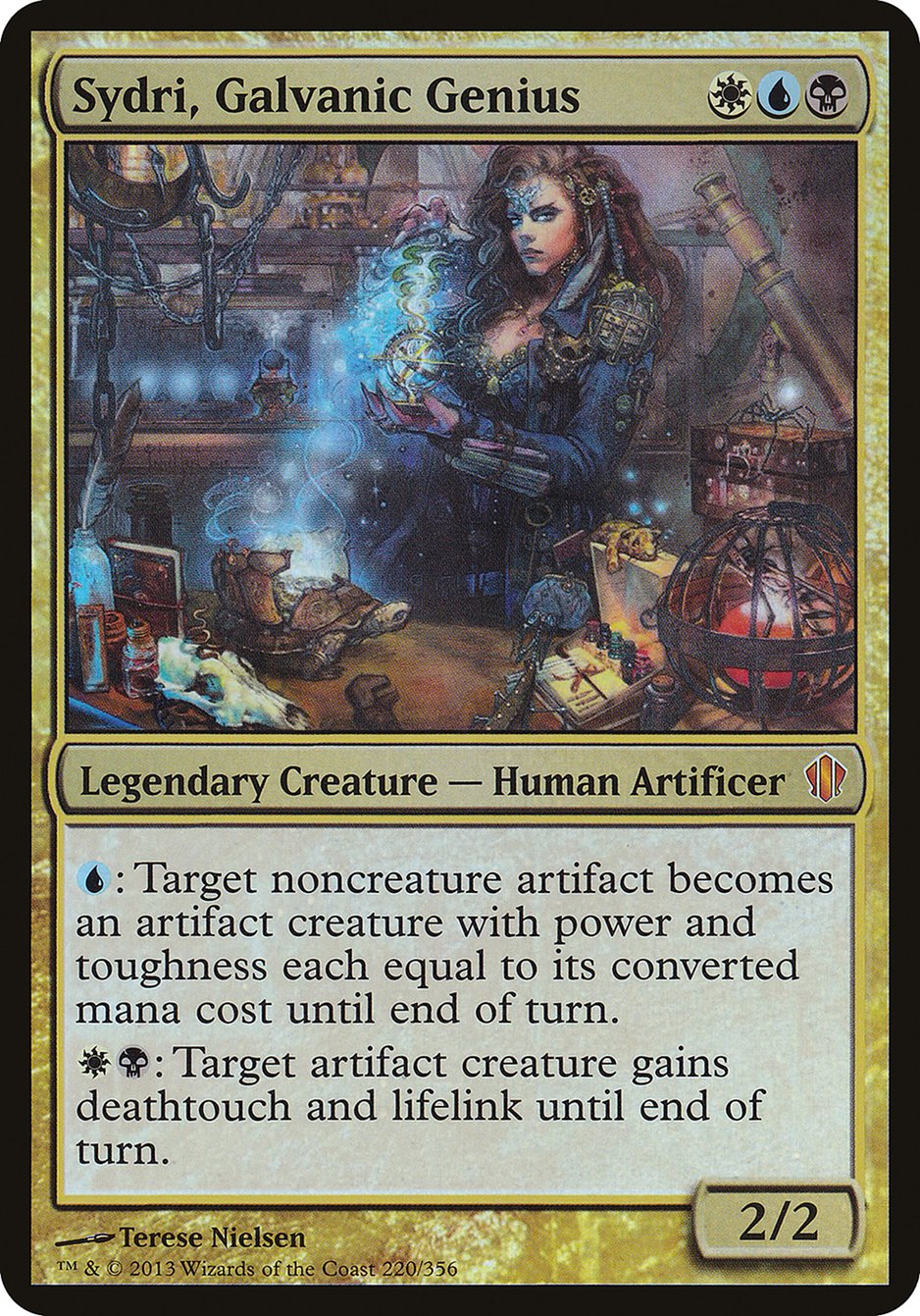 Sydri, Galvanic Genius (Oversized) [Commander 2013 Oversized] | PLUS EV GAMES 