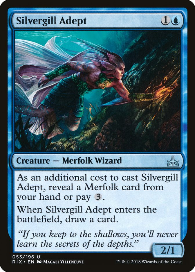 Silvergill Adept [Rivals of Ixalan] | PLUS EV GAMES 