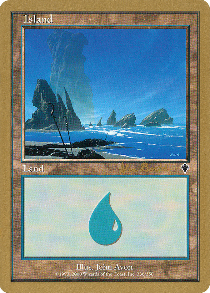 Island (ab336a) (Alex Borteh) [World Championship Decks 2001] | PLUS EV GAMES 