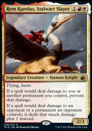 Rem Karolus, Stalwart Slayer (Promo Pack) [Innistrad: Midnight Hunt Promos] | PLUS EV GAMES 