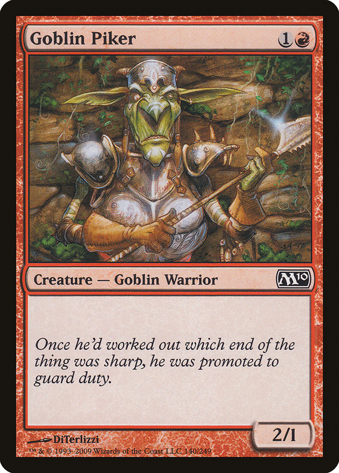 Goblin Piker [Magic 2010] | PLUS EV GAMES 