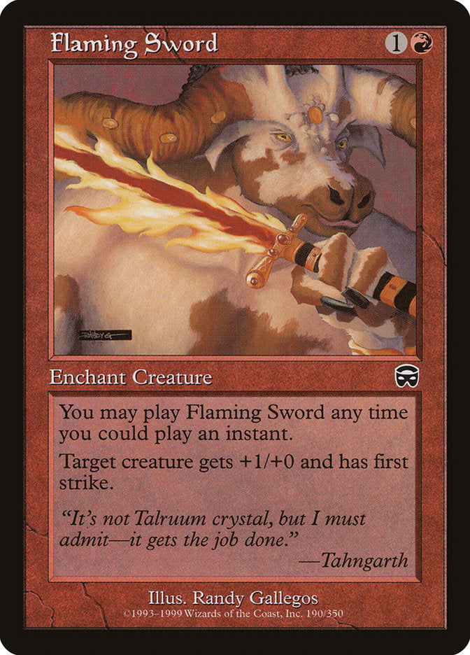 Flaming Sword [Mercadian Masques] | PLUS EV GAMES 