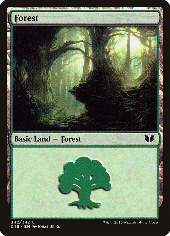 Forest (342) [Commander 2015] | PLUS EV GAMES 