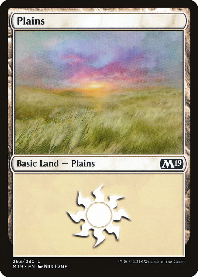 Plains (263) [Core Set 2019] | PLUS EV GAMES 