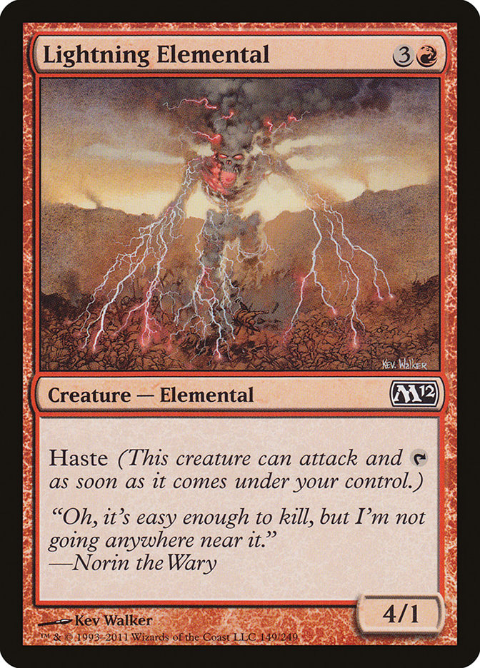 Lightning Elemental [Magic 2012] | PLUS EV GAMES 