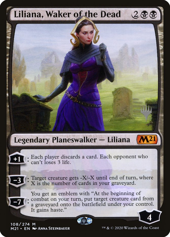 Liliana, Waker of the Dead (Promo Pack) [Core Set 2021 Promos] | PLUS EV GAMES 