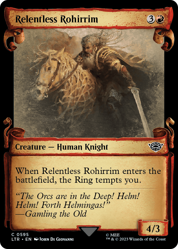 Relentless Rohirrim [The Lord of the Rings: Tales of Middle-Earth Showcase Scrolls] | PLUS EV GAMES 