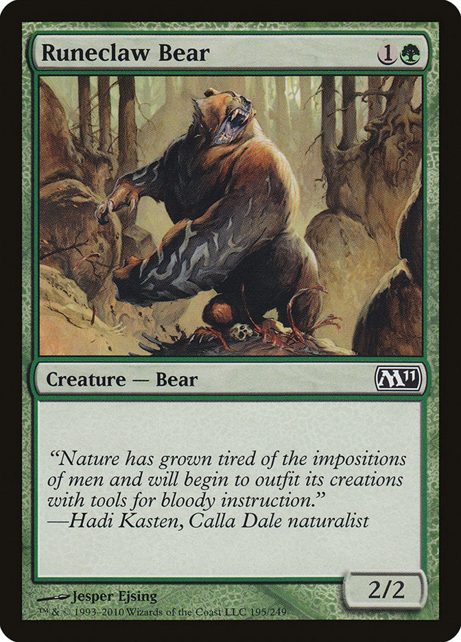 Runeclaw Bear [Magic 2011] | PLUS EV GAMES 