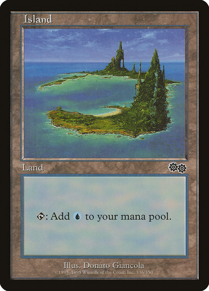 Island (336) [Urza's Saga] | PLUS EV GAMES 