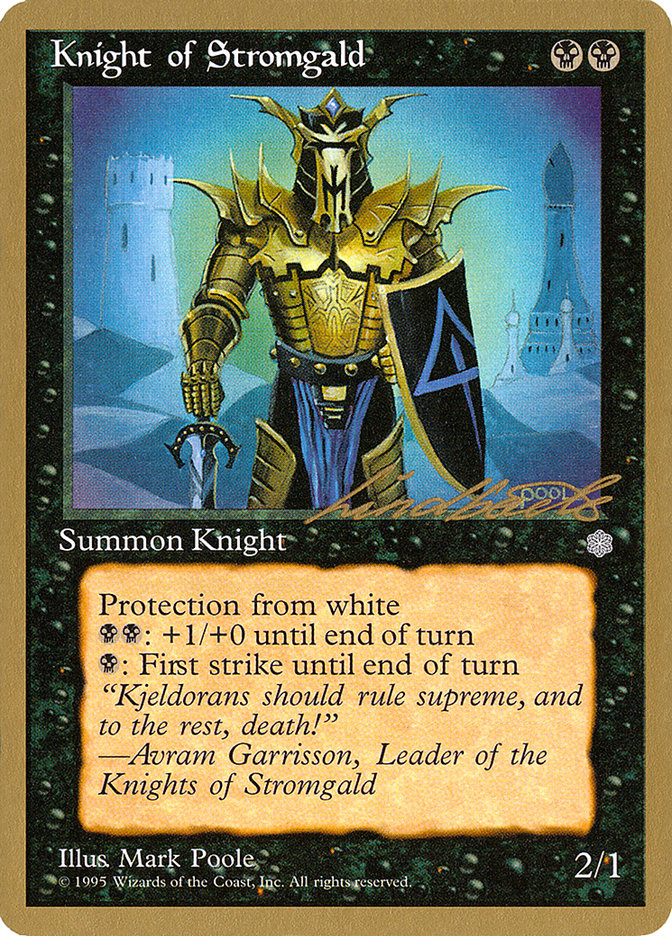 Knight of Stromgald (Leon Lindback) [Pro Tour Collector Set] | PLUS EV GAMES 