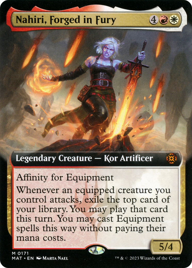 Nahiri, Forged in Fury (Extended Art) [March of the Machine: The Aftermath] | PLUS EV GAMES 