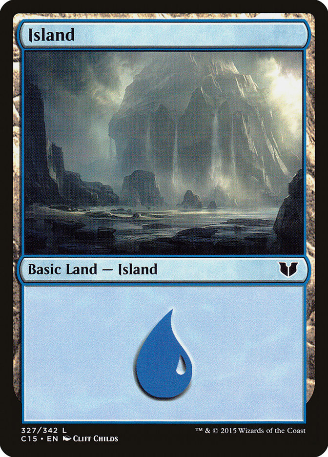 Island (327) [Commander 2015] | PLUS EV GAMES 