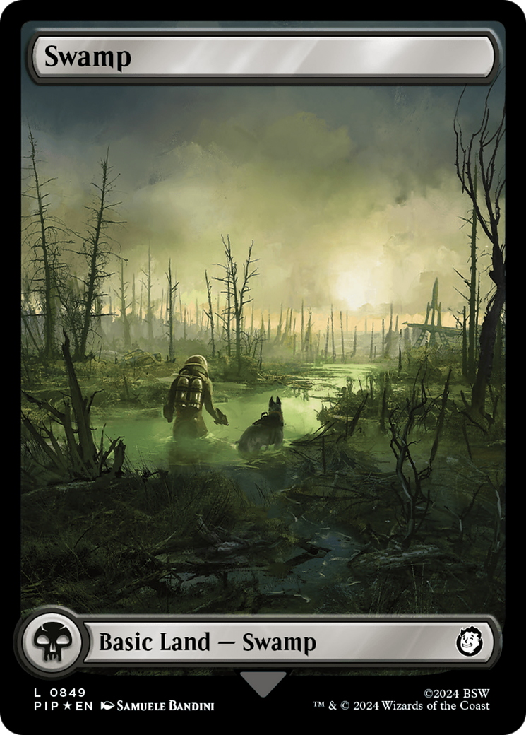 Swamp (0849) (Surge Foil) [Fallout] | PLUS EV GAMES 