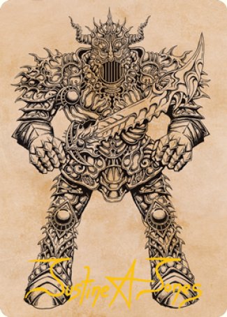 Iron Golem (Showcase) Art Card (Gold-Stamped Signature) [Dungeons & Dragons: Adventures in the Forgotten Realms Art Series] | PLUS EV GAMES 