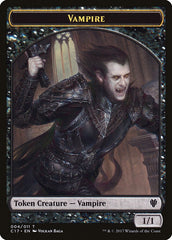 Vampire // Zombie Double-sided Token [Commander 2017 Tokens] | PLUS EV GAMES 